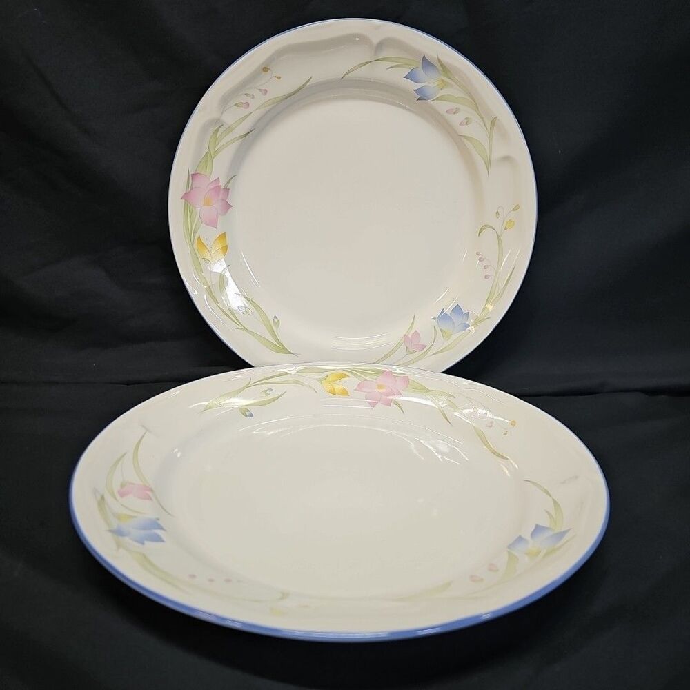 French Garden Dinner Plate 10 5/8" Genuine Stoneware
